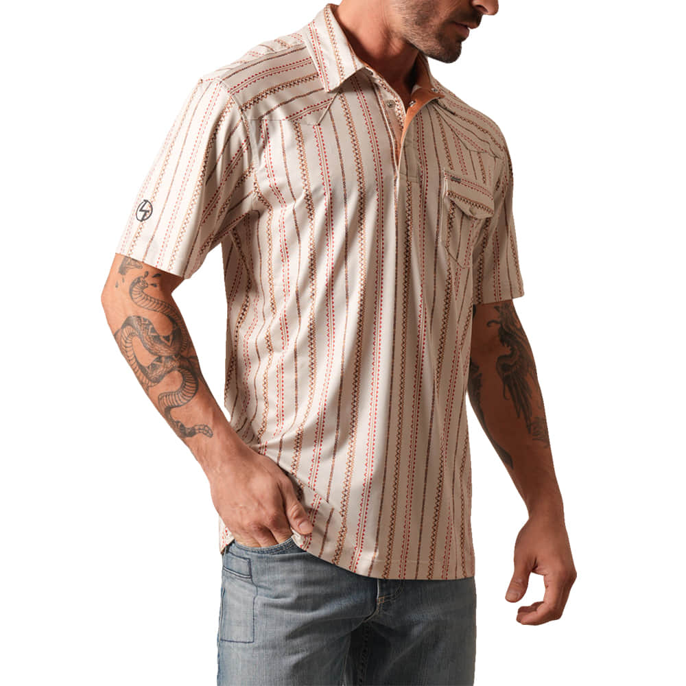 Kimes Ranch Apparel ZStripe Short Sleeve Printed Polo