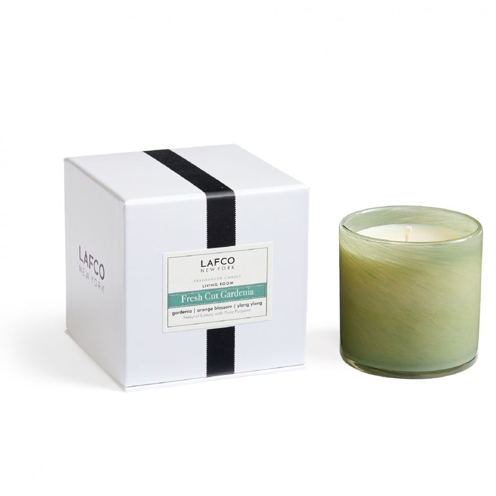 LAFCO Home Decor 6.5oz Lafco White Living Room Classic Fresh Cut Gardenia Candle