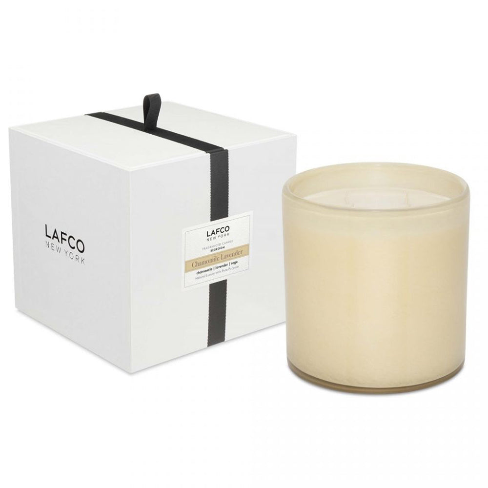 LAFCO Home Decor 86oz Lafco White Master Bedroom Chamomile Lavender 4 Wick Anniversary Luxe Candle