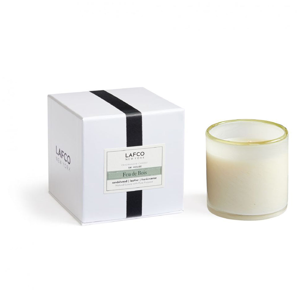 LAFCO home decor Lafco White Ski House Classic Feu De Bois Candle