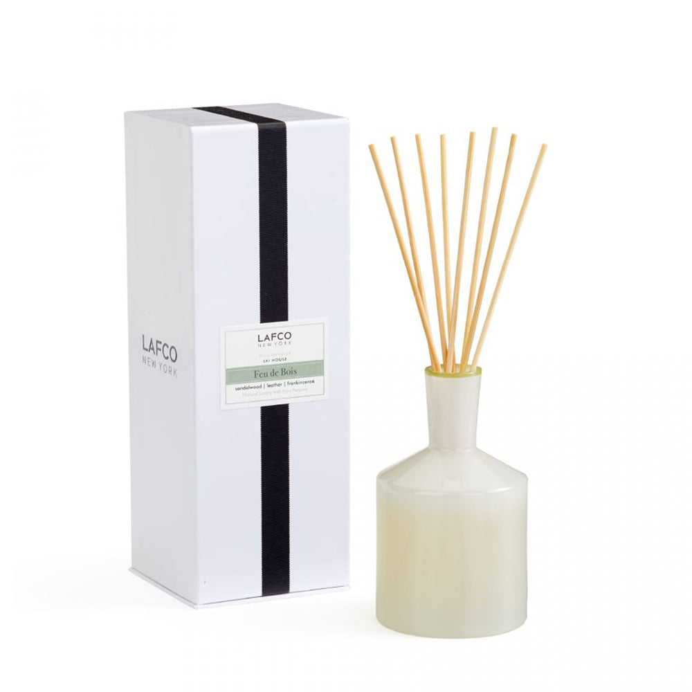 LAFCO Home Decor Lafco White Ski House Classic Feu De Bois Reed Diffuser