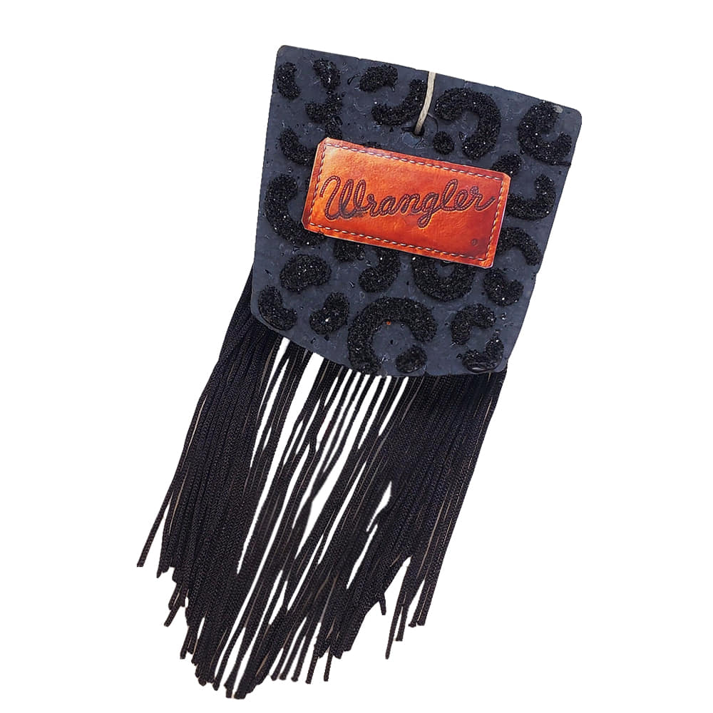 Leafcutter Candle Co Home Decor OSFA Leafcutter Multicolor Genuine Leather Black Fringe Pocket Freshie Air Freshener