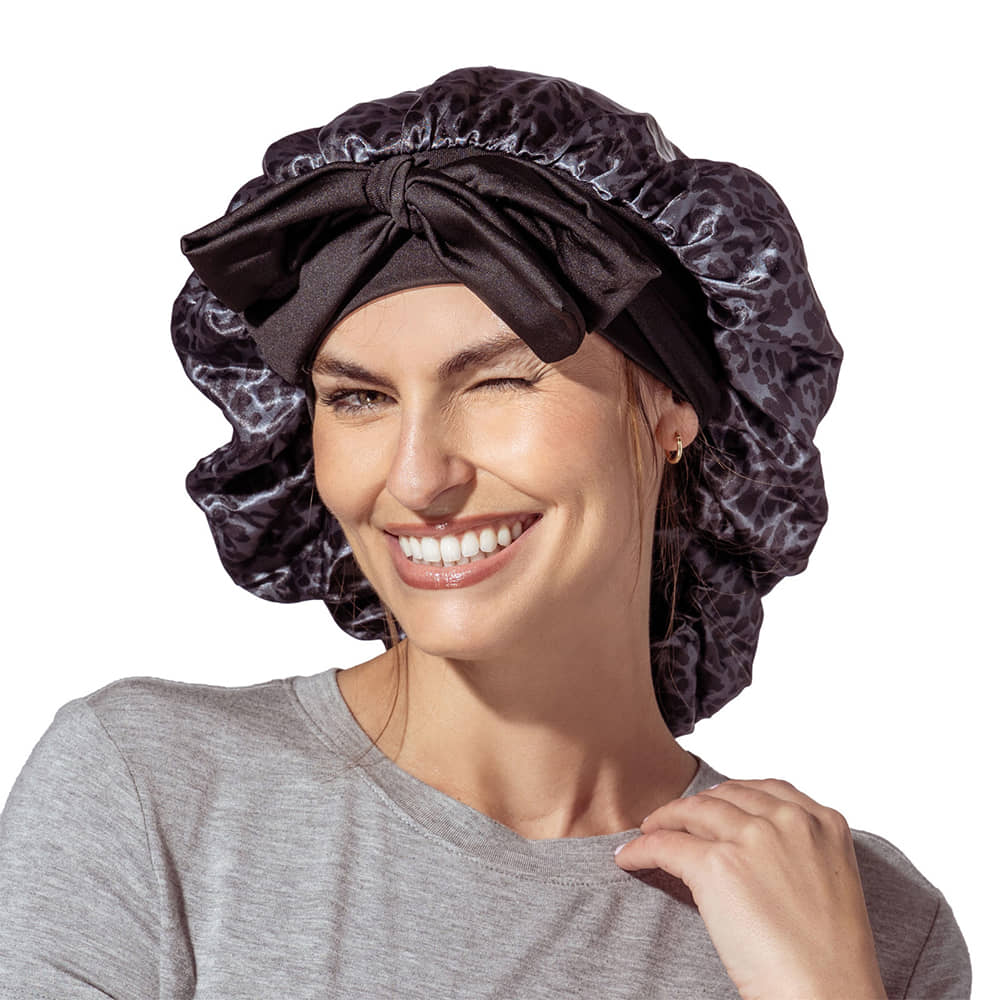 Lemon Lavender Other Black / Osfa Lemon Lavender Snooze Control Satin Sleep Bonnet
