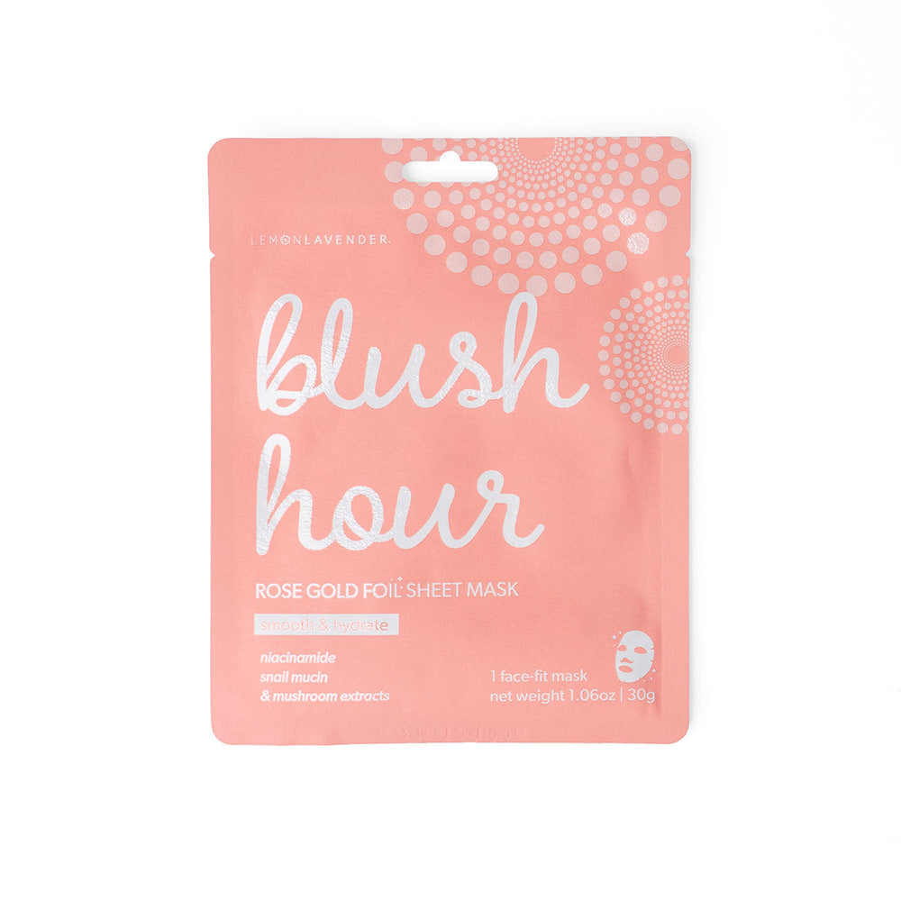 Lemon Lavender Other Blush Hour Lemon Lavender Glow Getter Foil Face Mask