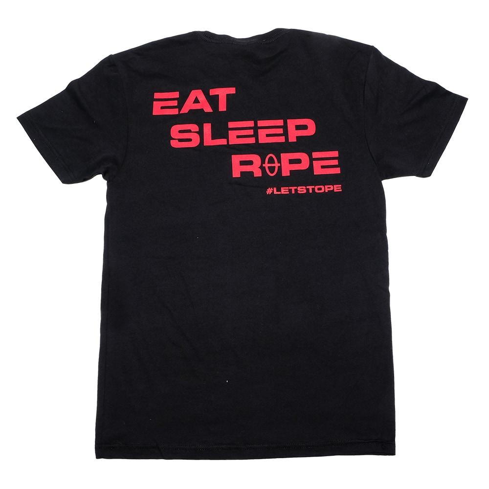 Let's Rope Apparel Let's Rope Black Eat Sleep Rope Men's Tee