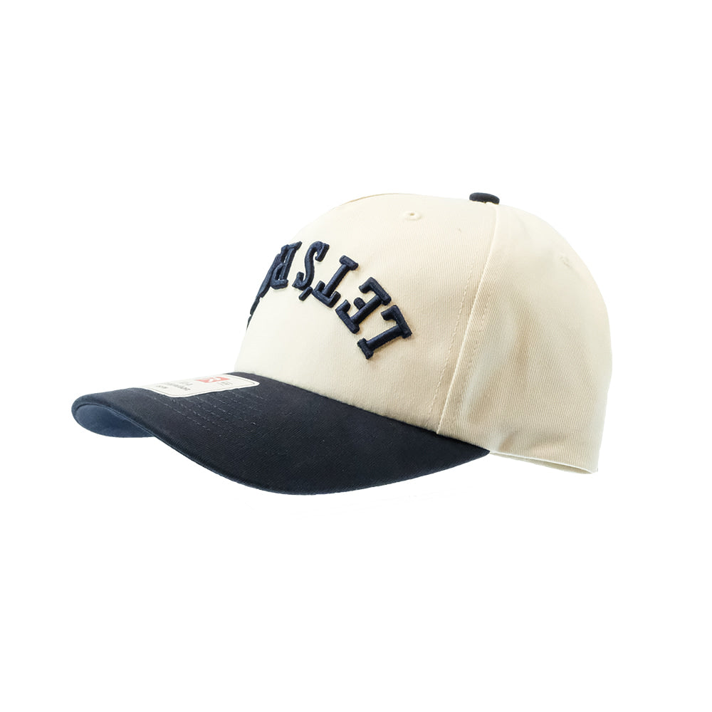 Let's Rope Hats Let's Rope 356 Cream and Navy Cap with Upside Down and Backwards Let's Rope