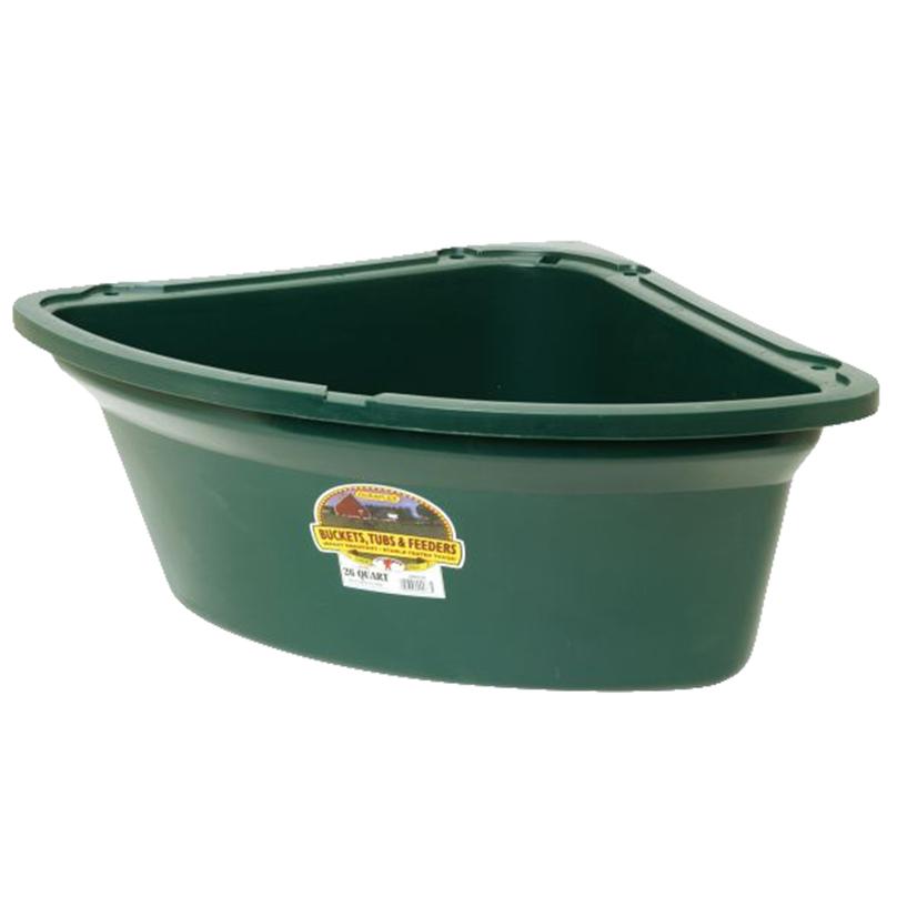 Little Giant Supplies Green Little Giant Corner Feeder 26 Quart