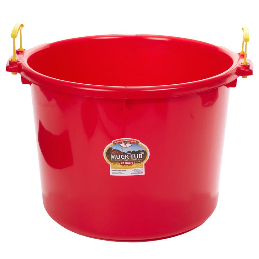 Little Giant Supplies Red / 70 Quart Miller MFG. Muck Tub 70 Qt.