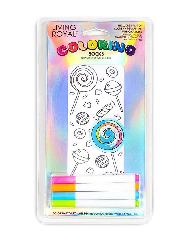 Living Royal Apparel White / OSFA Living Royal Candy Explosion Coloring Socks