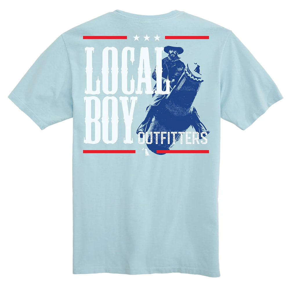 Local Boy Outfitters Apparel Local Boy Outfitters Men's Chambray Pocket Beer Wrangler Short Sleeve Graphic Tee
