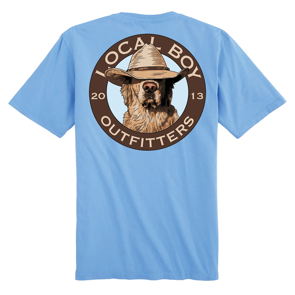 Local Boy Outfitters Apparel Local Boy Outfitters Men's Denim Lone Retriever Short Sleeve Graphic Tee