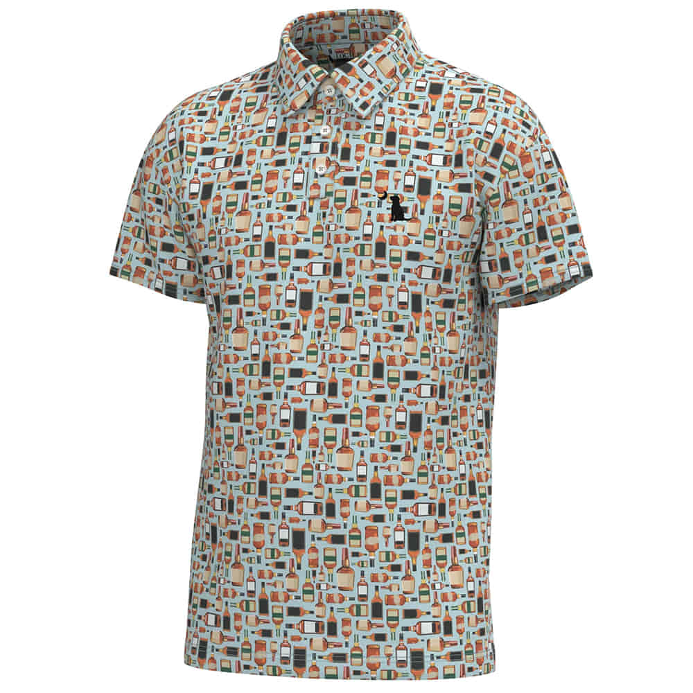 Local Boy Outfitters Apparel Local Boy Outfitters Men's Dirty Myrtle Blue Bourbon Short Sleeve Polo