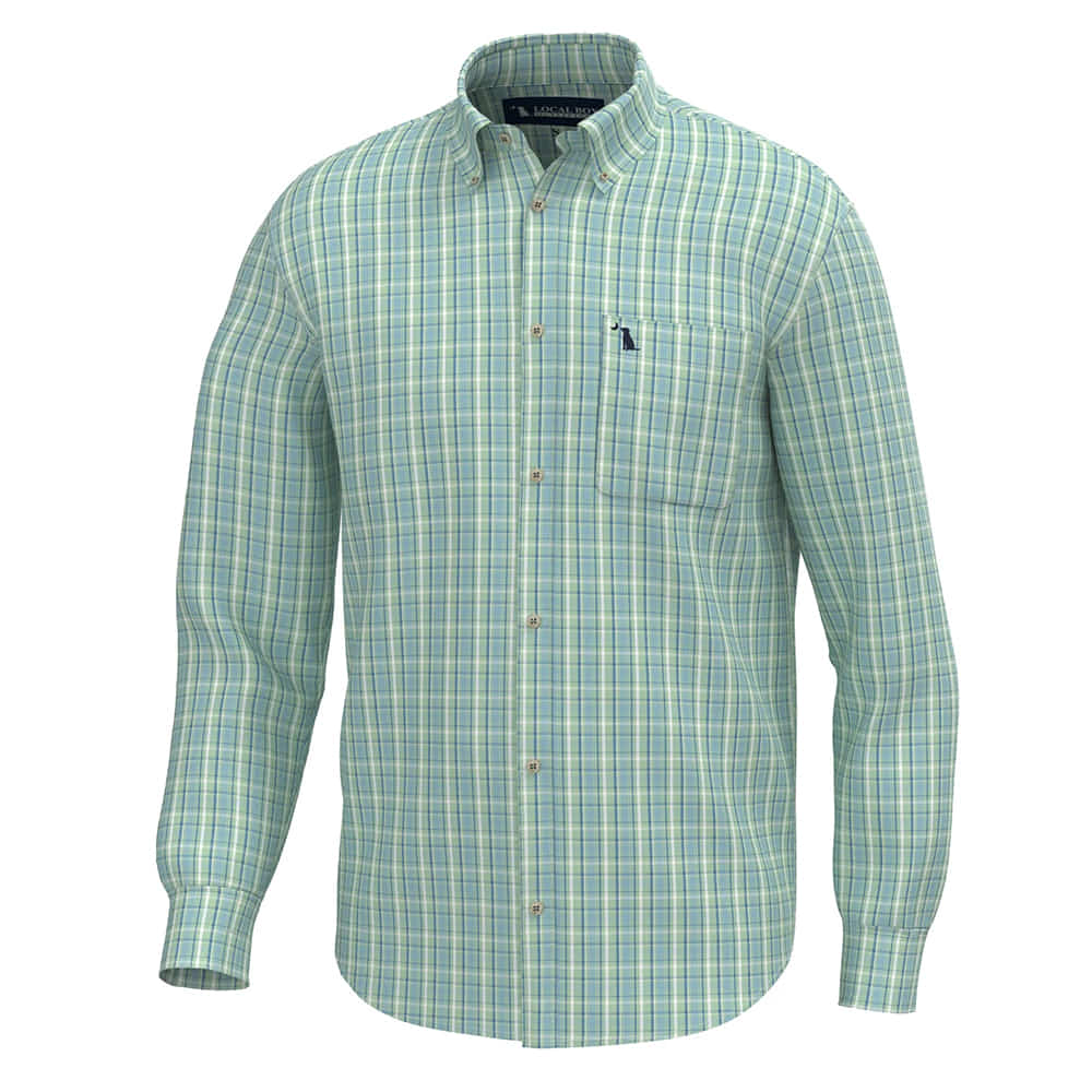 Buffkin Dress Shirt teal-lime-sailor-blue / 2XL