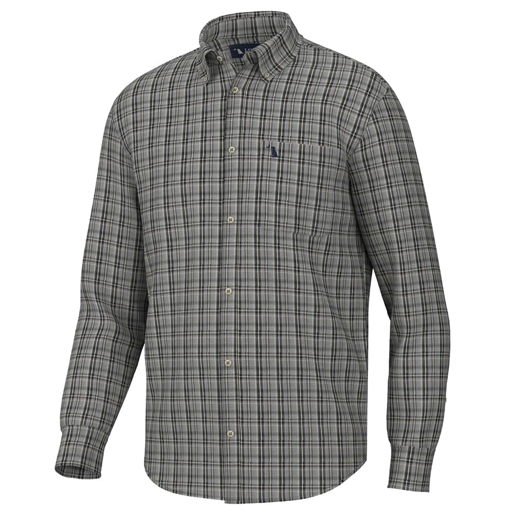 Local Boy Outfitters Apparel Local Boy Outfitters Slate, Navy and Khaki Scott Plaid Long Sleeve Button-Down Boy's Shirt