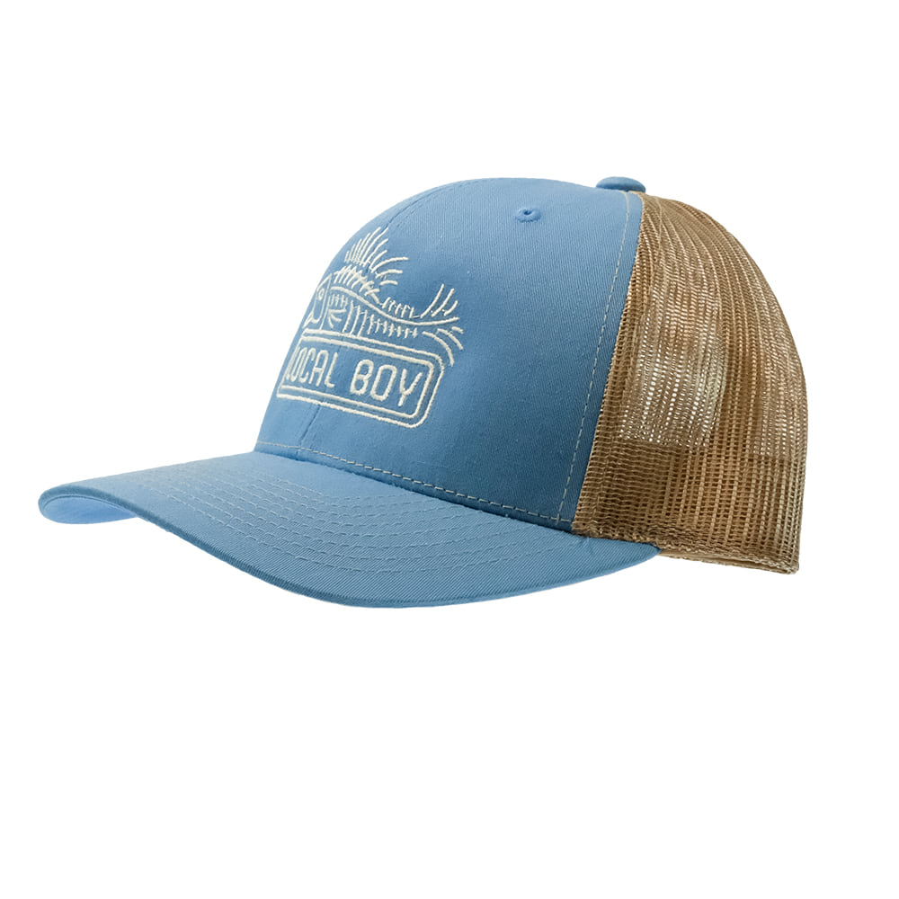 Local Boy Outfitters Hats Local Boy Outfitter Columbia Blue and Khaki Fossil Cap