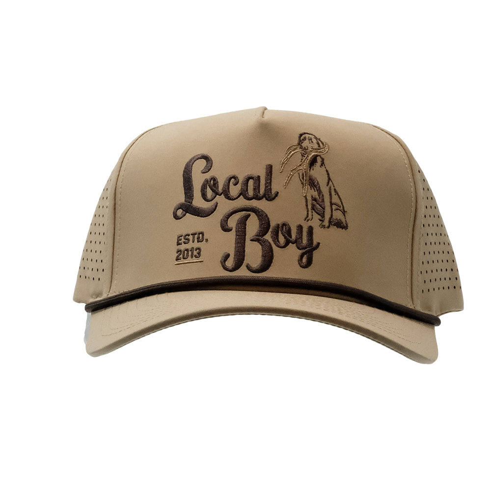 Local Boy Outfitters Hats Local Boy Outfitters Clay Perforated Rope Shed Hunter Cap