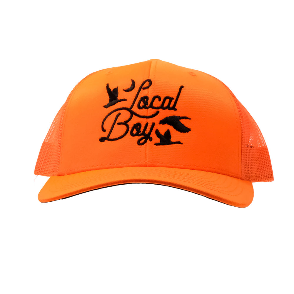 Local Boy Outfitters Hats Local Boy Outfitters HI-VIS Orange Quack Pack Trucker Cap