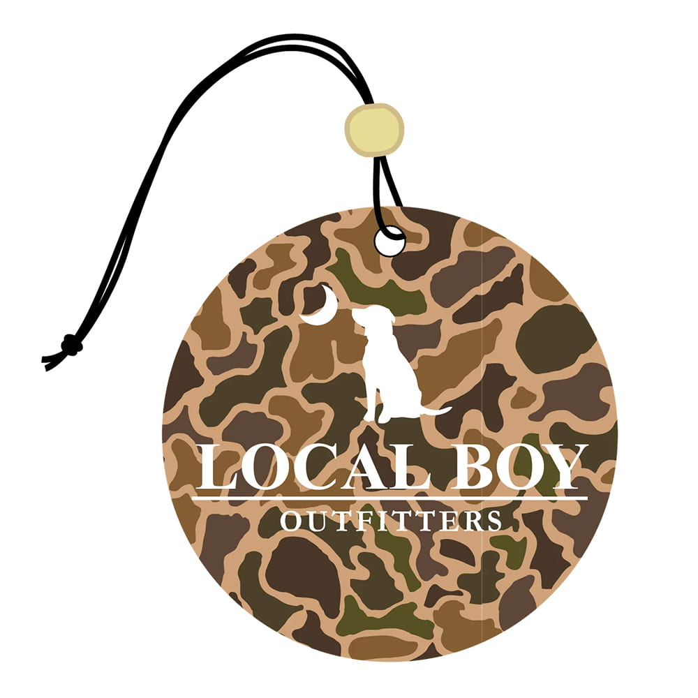 Local Boy Outfitters Home Decor Local Boy Outfitters Car Air Freshener in Old School Camo Scent Black Ice