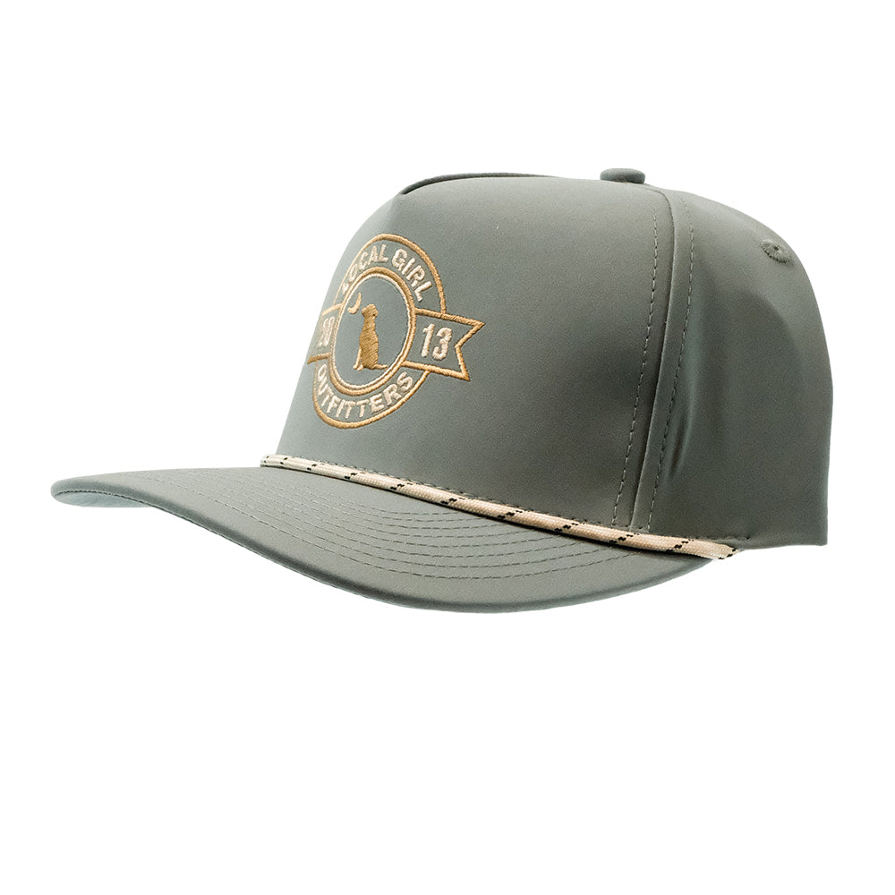 Local Girl Outfitters Hats Local Girl Outfitter Women's Warm Gray LG Banner Rope Cap