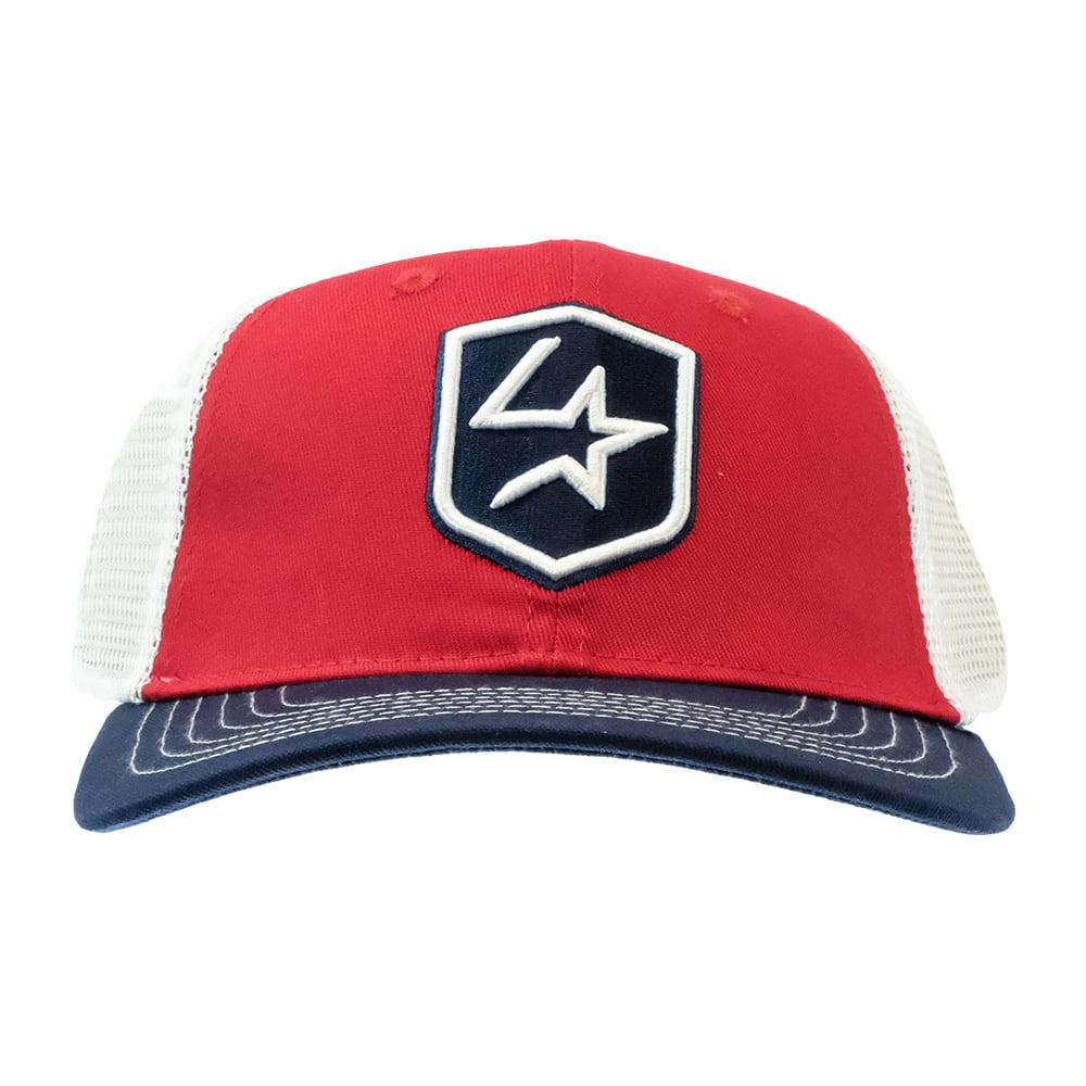 Lone Star Rope Co Hats OSFA / RWB Lone Star Rope Company Red White Blue Trucker Cap