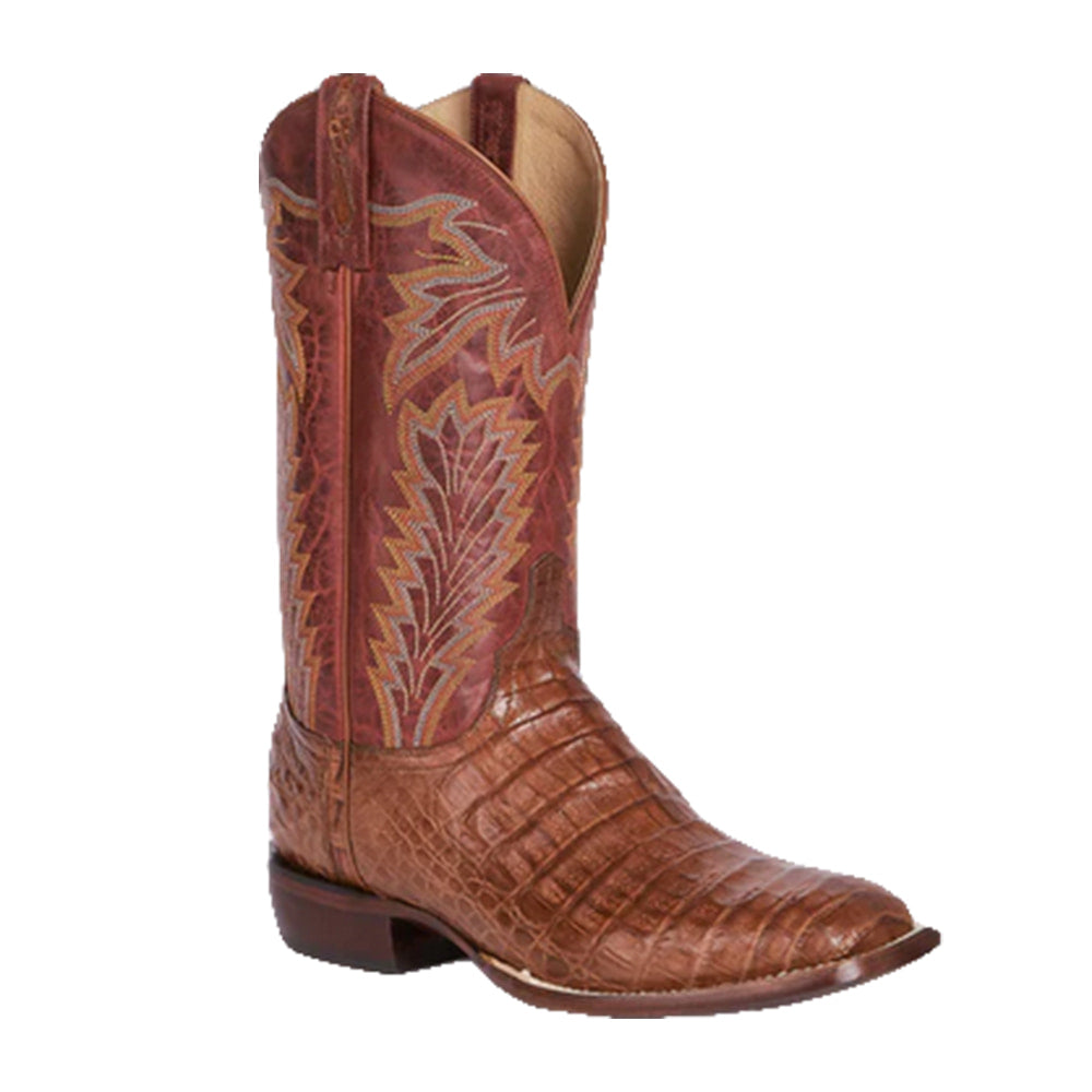 Lucchese, Inc Footwear Lucchese Men's Sienna Red Wyatt Ultra Caiman Belly Boots