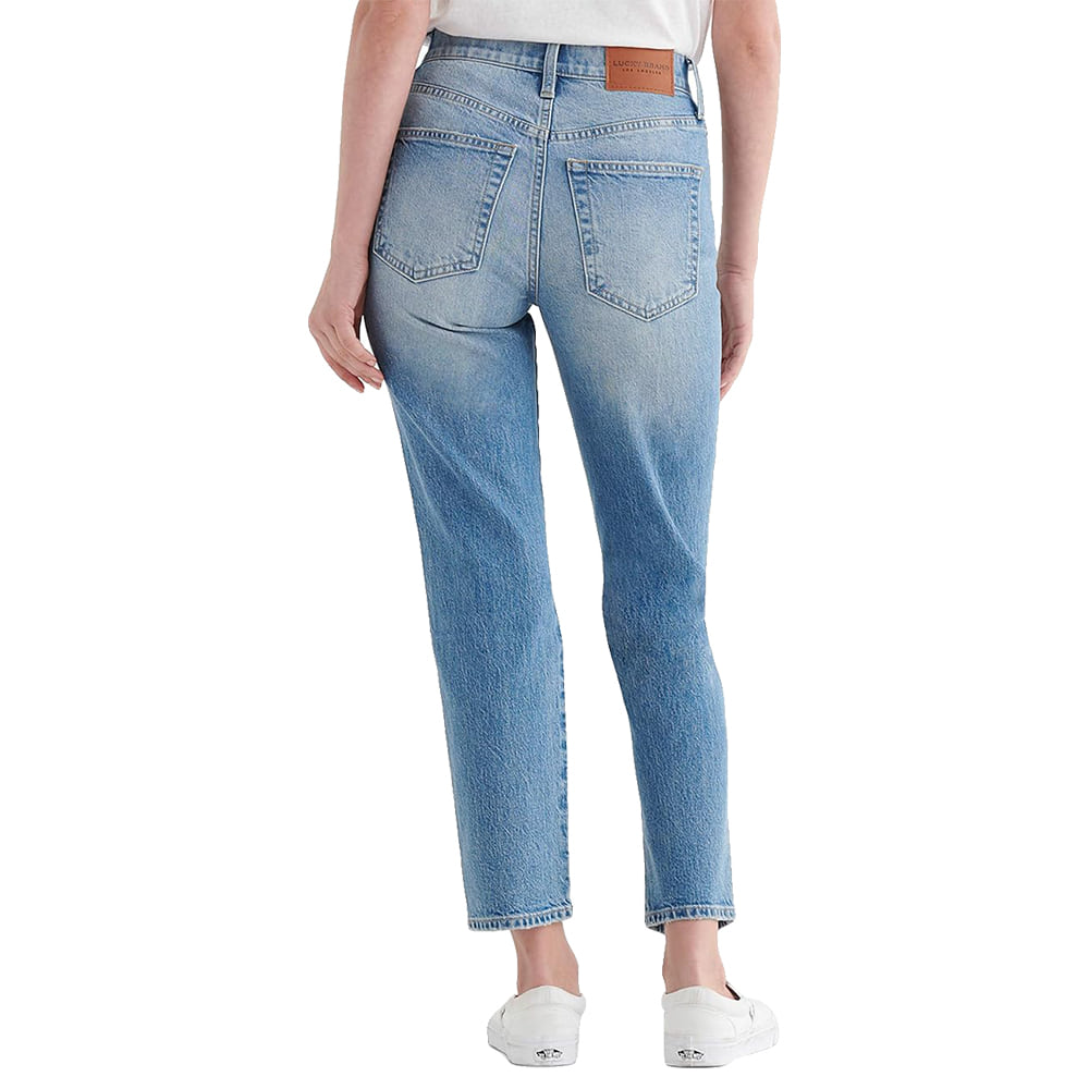 Lucky Brand Apparel Lucky Brand High Rise Mom Jeans in Dew Wash