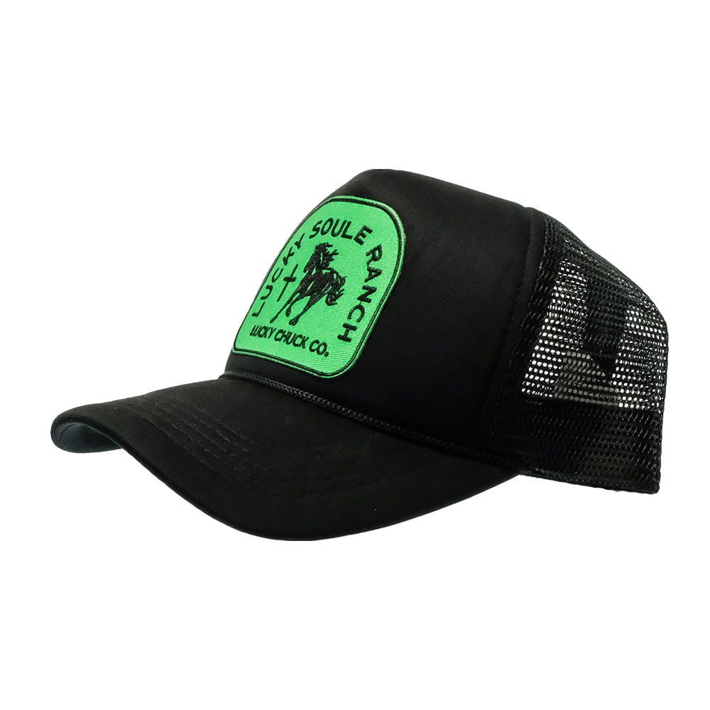 Lucky Chuck Apparel Lucky Chuck Lucky Soule Ranch Patch Foamie Black Trucker Cap