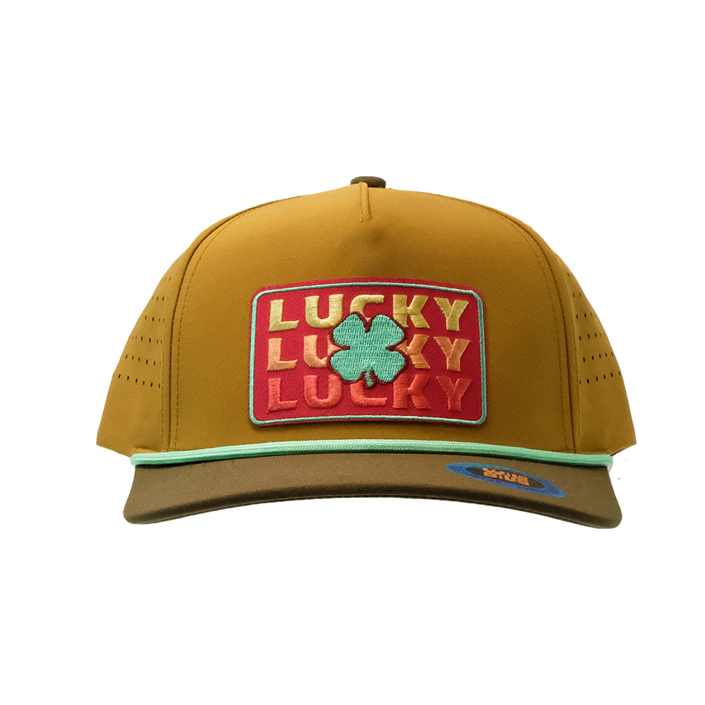 Lucky Chuck Hat Lucky Chuck Lucky Trio Patch Performance Cap