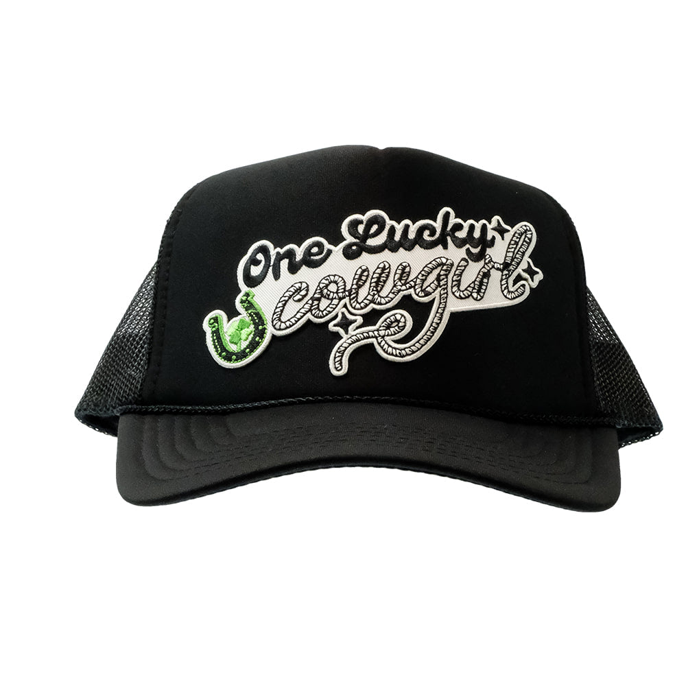 Lucky Chuck Hats Lucky Chuck One Lucky Cowgirl Patch Foamie Trucker Cap