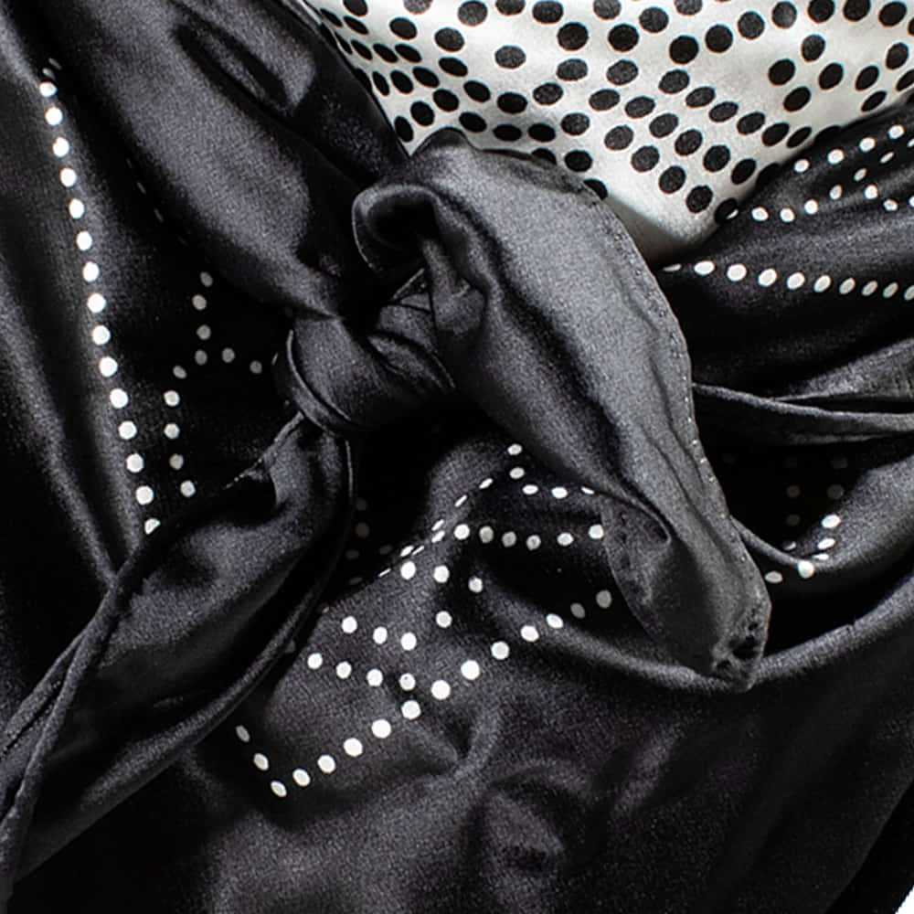 M & F Western Apparel Black / 33"X33" M&F Western Lace Black and White Wild Rag 33x33