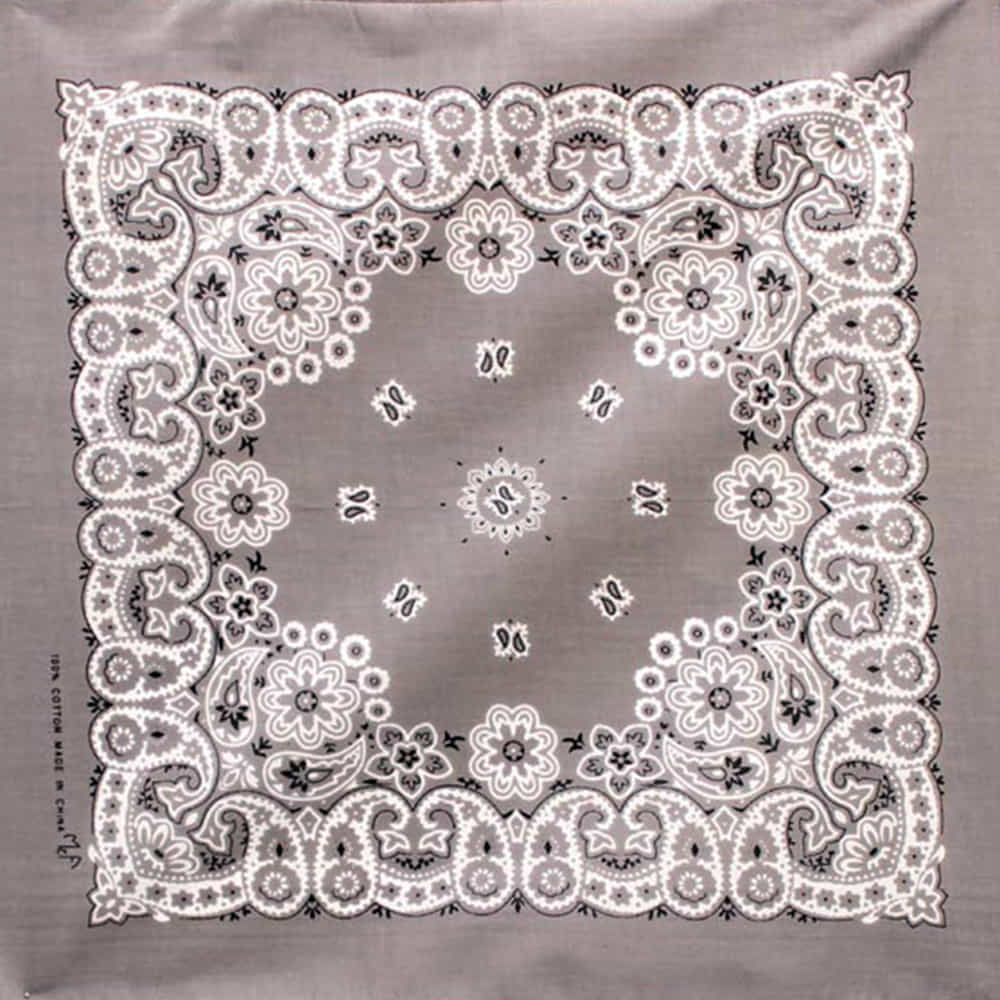 M & F Western Apparel Charcoal / 21"X21" M&F Western Traditional Fashion Charcoal Bandana 21"x21"