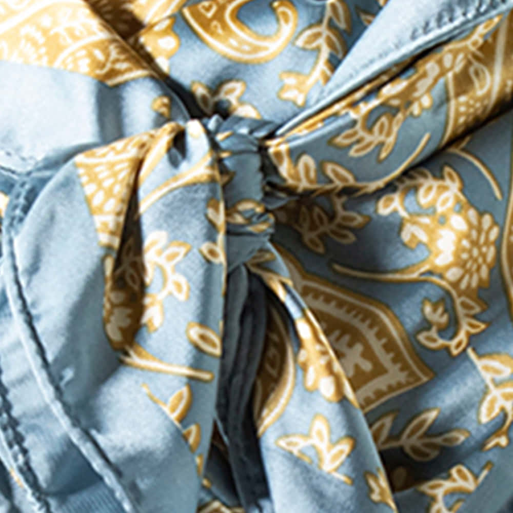 M & F Western Apparel Grey/Gold / 33"X33" M&F Western Paisley Grey and Gold Wild Rag 33x33