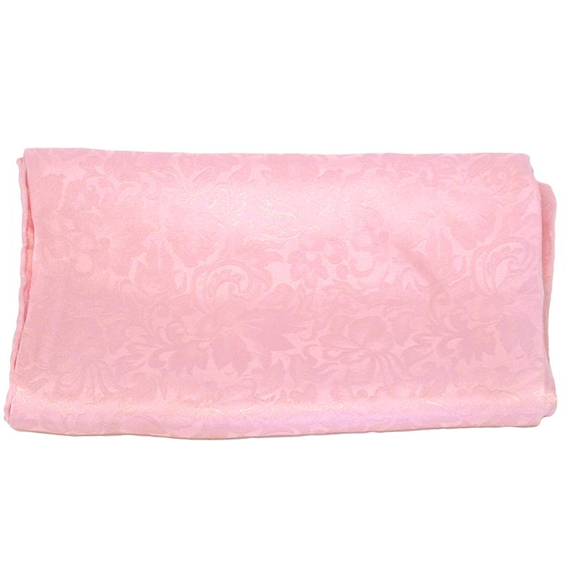M & F Western Apparel Pink / 33"x33" Solid Color Jacquard Wild Rag