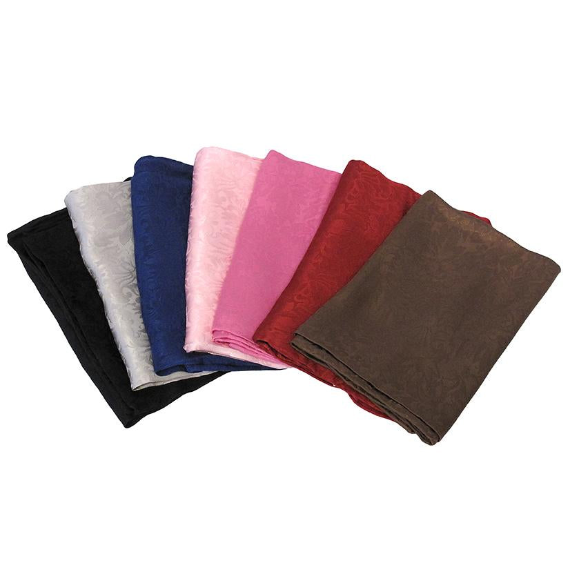 M & F Western Apparel Solid Color Jacquard Wild Rag