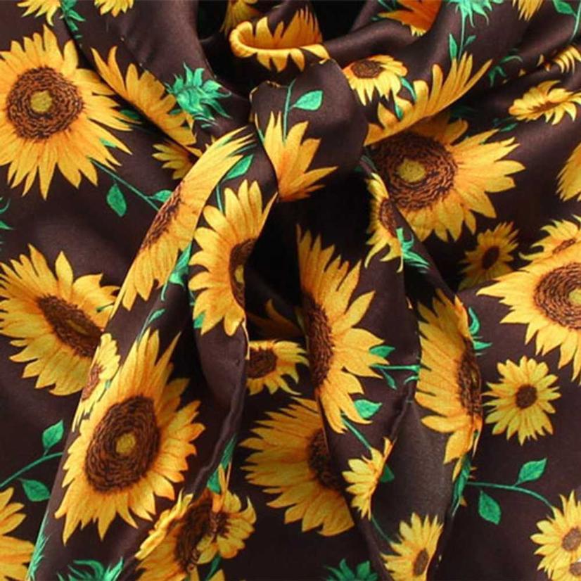 M & F Western Apparel Yellow / 33"x33" Wild Rag in Sunflower 33x33
