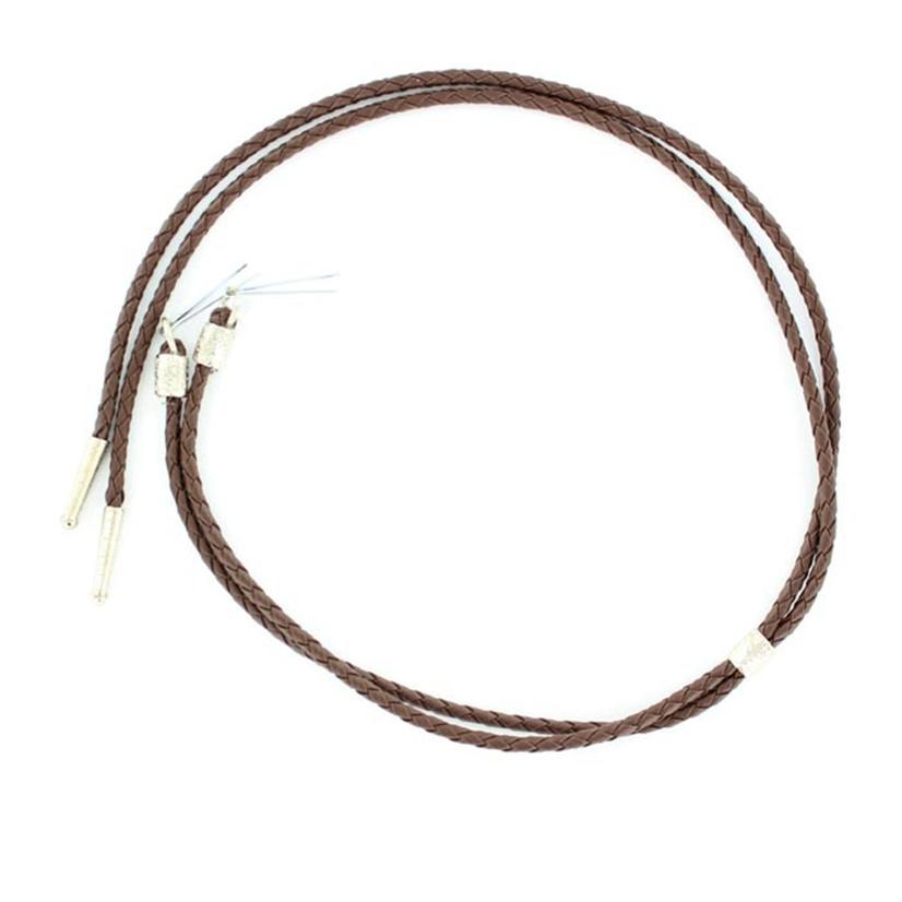 M & F Western Hats Brown Black or Brown Braided Leather Stampede String