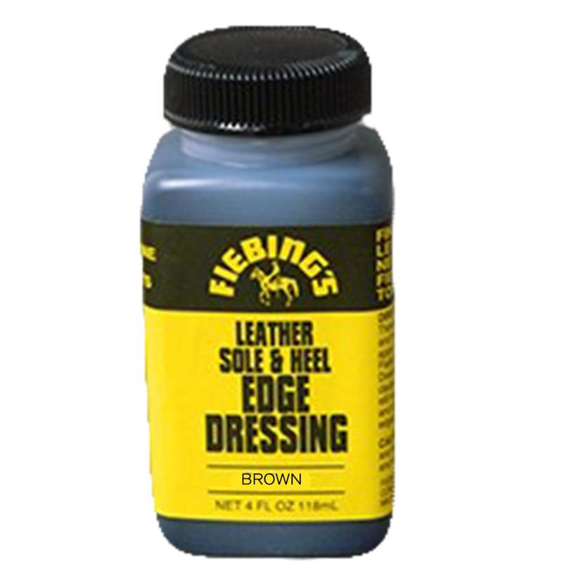 M & F Western Supplies Brown / 4oz Fiebings Sole and Heel Edge Dressing - Brown 4oz