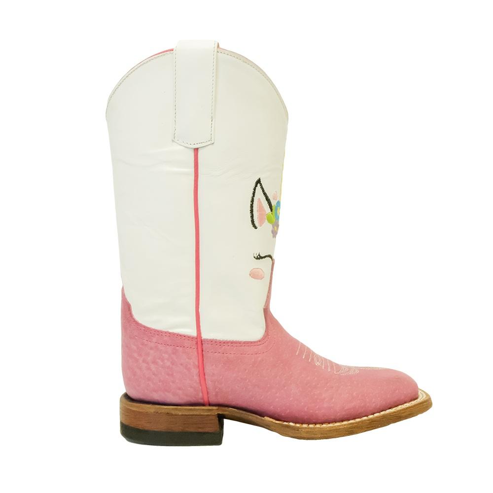 Macie Bean Footwear Macie Bean Pink Unicorn Kid Boots