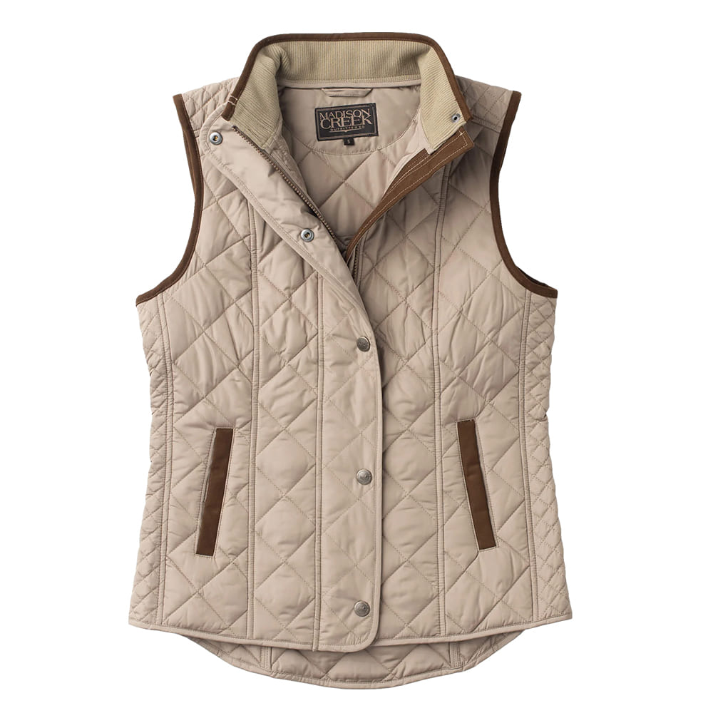 Madison Creek Outfitters Apparel Madison Creek Outfitters Khaki Vista Quilted Nylon Women's Vest