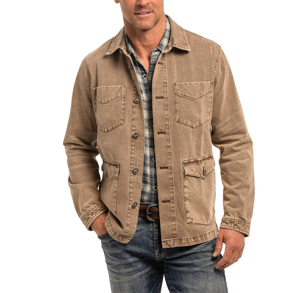 Madison Creek Outfitters Apparel Madison Creek Outfitters Mens Fieldstone Cotton Jacket in Elk