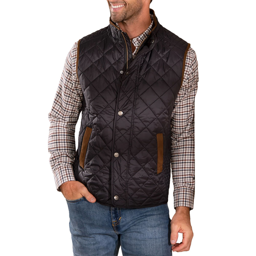 Madison Creek Outfitters Apparel Madison Creek Outfitters Mens Greenville Nylon Vest in Black