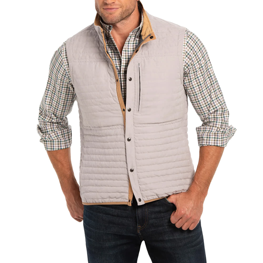 Madison Creek Outfitters Apparel Madison Creek Outfitters Mens Newport Vest in Stone