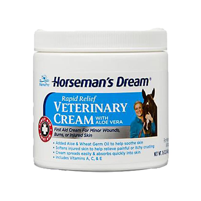 Manna Pro Supplies 16oz Horseman's Dream Rapid Relief Veterinary Cream with Aloe Vera 16oz