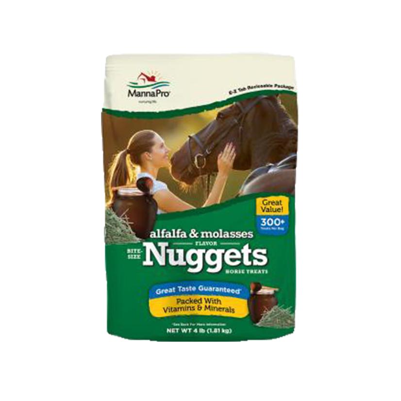 Manna Pro Supplies 4lb / Alfalfa & Molasses MannaPro 4lb Bag Bite-Size Nuggets Alfalfa and Molasses