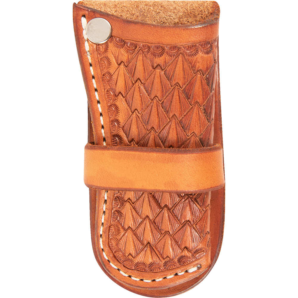 Martin Saddlery Knives Martin Saddlery Chestnut Diamond Basket Stamp Holster Knife Scabbard