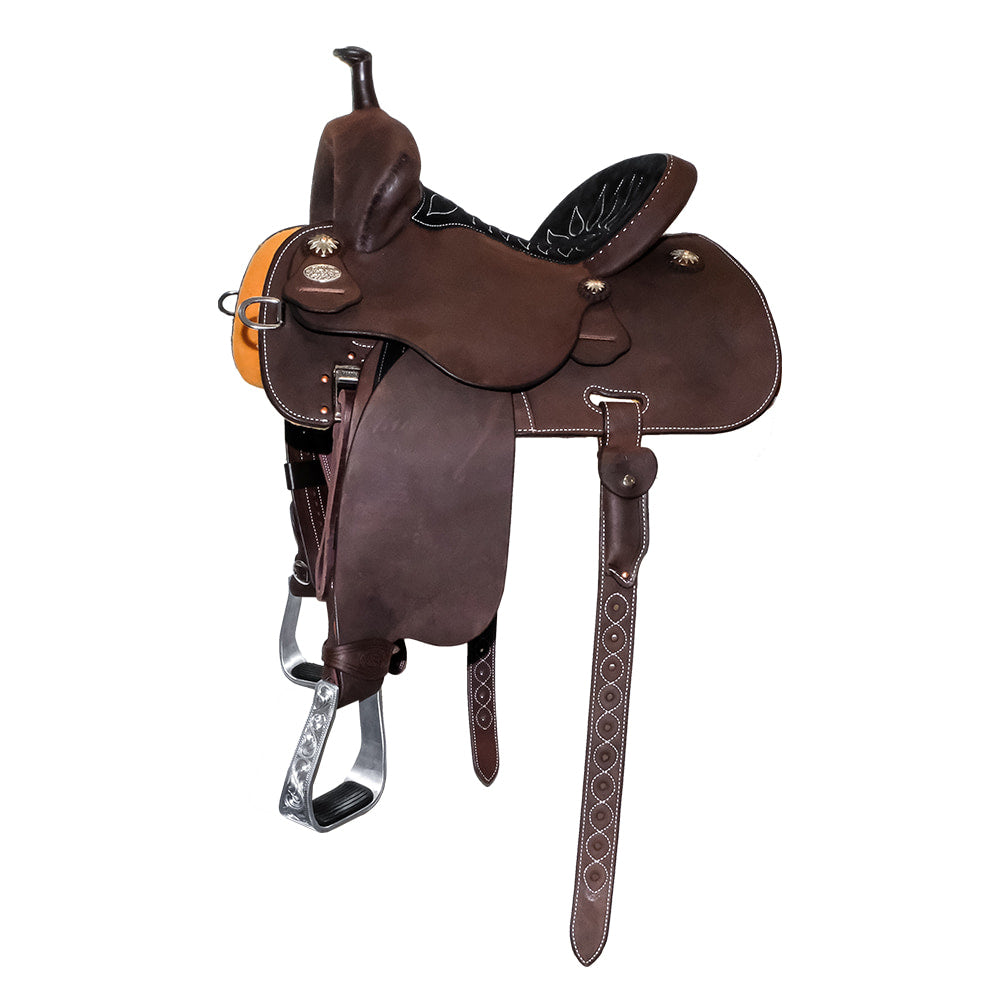 Martin Saddlery Saddles 13" Martin Saddlery 71 Stingray 13" Chocolate Rough Out Barrel Saddle