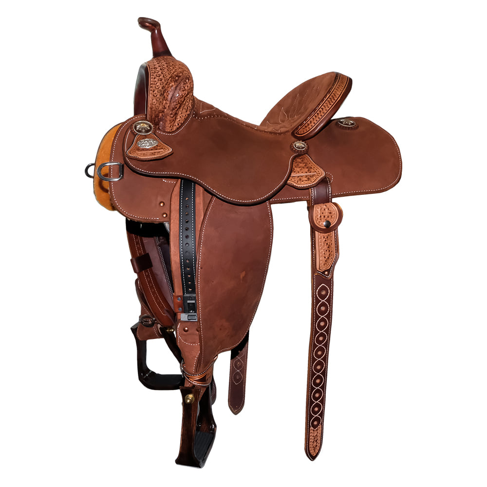 Martin Saddlery Saddles Martin Saddlery 71 Stingray 13" Natural Snowflake Tool Barrel Saddle