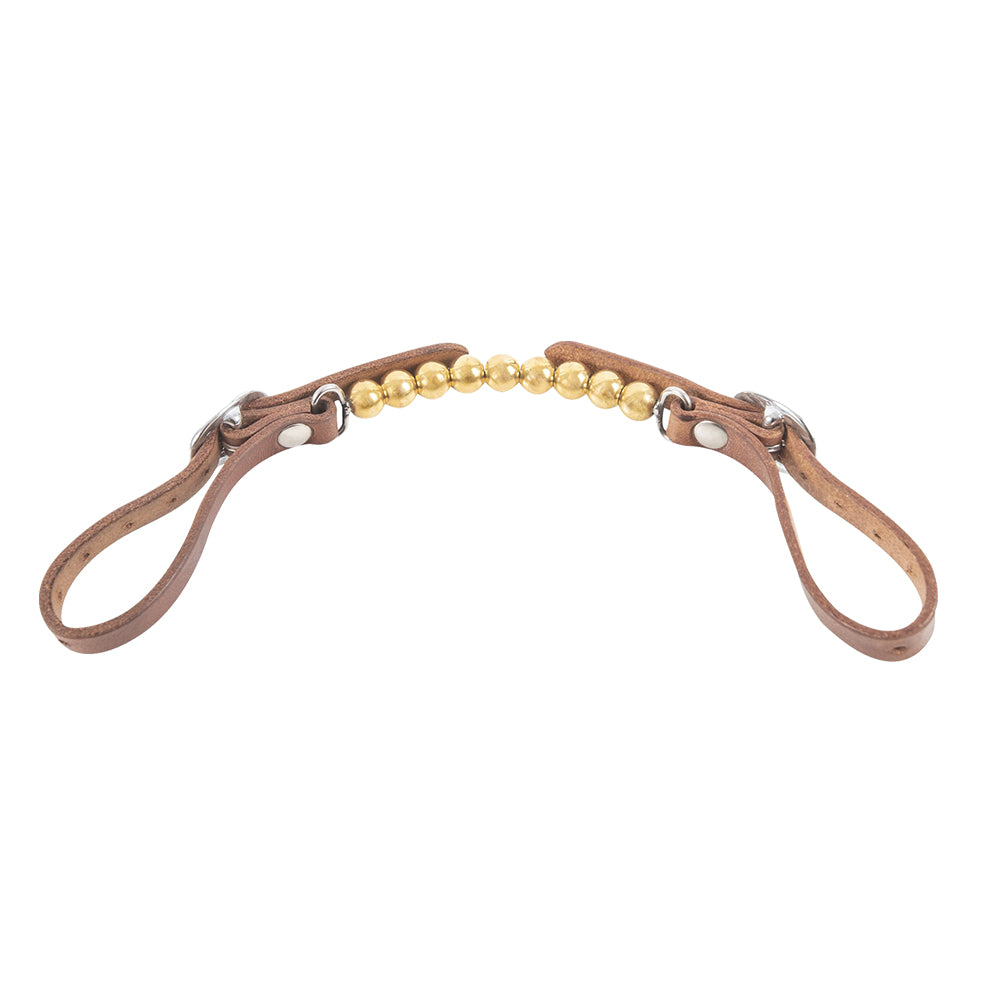 Martin Saddlery Tack Martin Saddlery Brass Ball Curb Strap