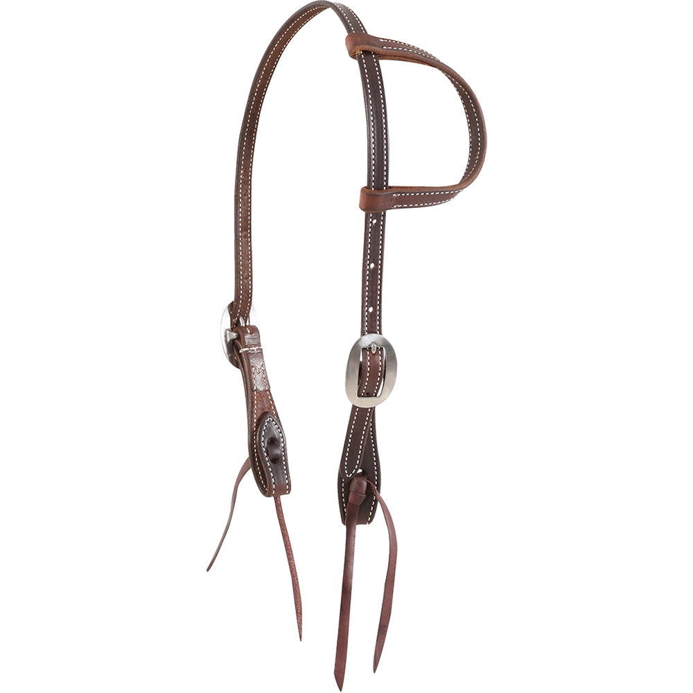 Martin Saddlery Tack Martin Saddlery Slide Ear Headstall with Gag Cheek and Double Buckle Tie Ends