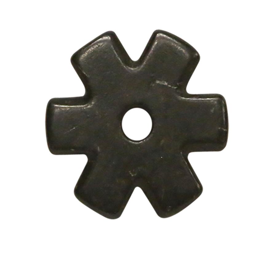 Metalab Tack 1 1/4" / Black Satin 1 1/4 Inch 6-Point Spur Rowel Black Satin